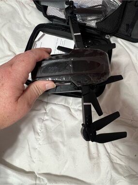 Foldable Mini Drone in Glossy Black